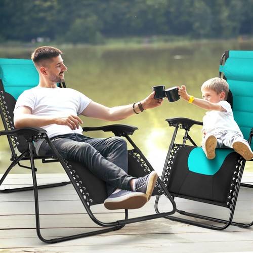 KEPLIN Set di 2 sedie XXL Premium Resistenti Textole Zero Gravity - Foto 72 di 77