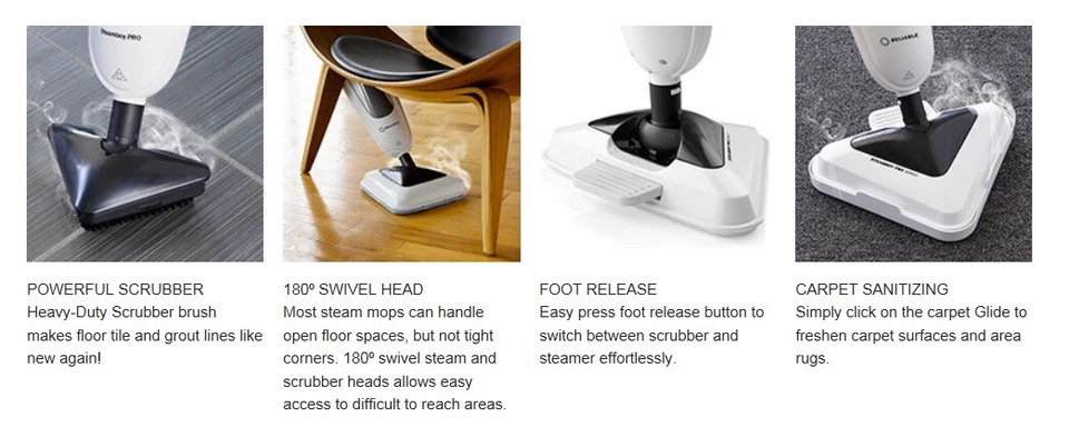 NUEVO Limpiador de vapor confiable 300CU PRO Steamboy fregona de piso  Foto 2 de 3