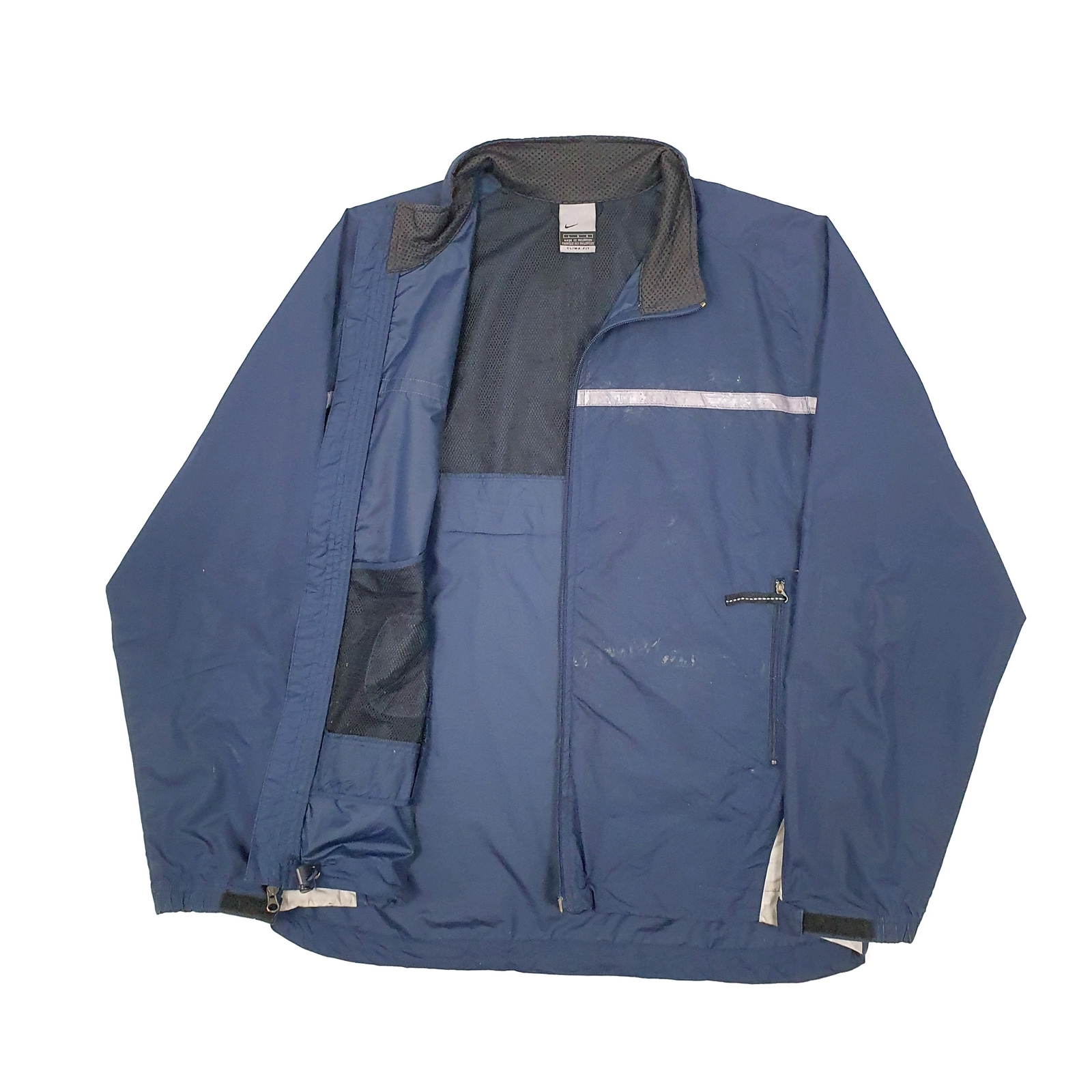 NIKE Windbreaker Jacket Coat Reflective Clima Fit Mens L image 2
