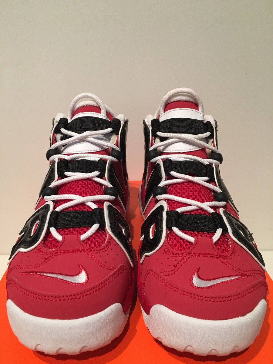 Nike Air More Uptempo (GS) Bulls Hoops Pack 415082-600 Pippen Sz 5 Nike Air More Uptempo GS Bulls Hoops Pack Red White Black  main image 3