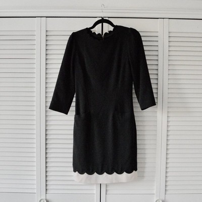 Ted Baker Size 0 Payton Scallop Shift Dress | Size 0 / US 2