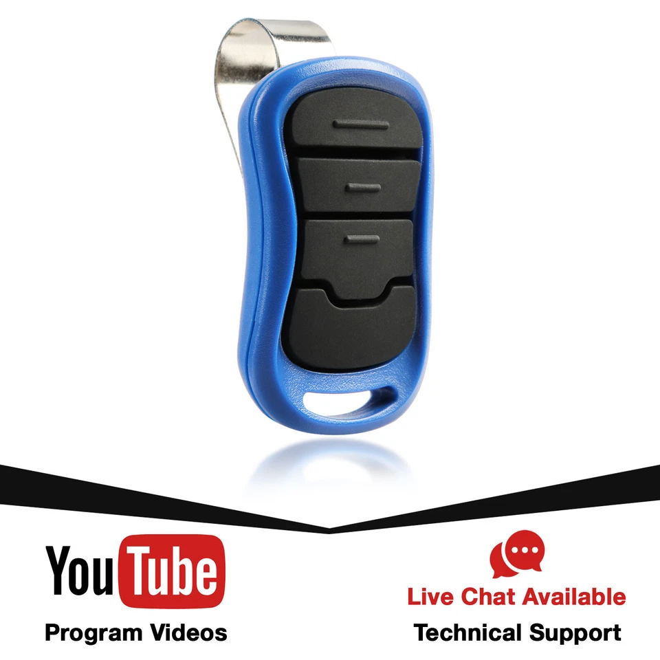 2 For Genie Garage Door Remote Opener Intellicode G3T-BX G3T-R 1997-Current Blue - Image 3 of 4