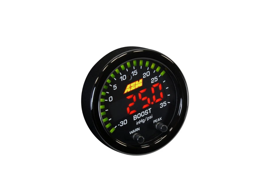 AEM X-Series Boost Display 52mm Gauge -30in Hg to 35psi / -1 to 2.5bar 30-0306 - Image 4 of 4