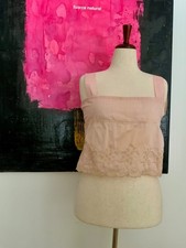 Edwardian Silk Camisole Corset Cover c.1905  1915  Antique Embroidered Lingerie
