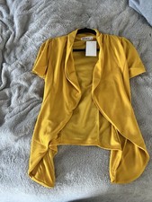 Women s Short Sleeve Open Lightweight Crepe B...