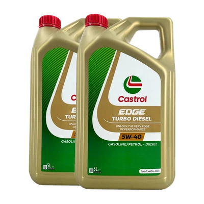 CASTROL Edge TD 5W-40 Huile Moteur PKW MB 226.5, Renault RN 0700, 2x5 Litres - Photo 1/3