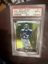 Odell Beckham 2014 Topps Chrome #117 PSA 10 Rookie card. rookie card picture
