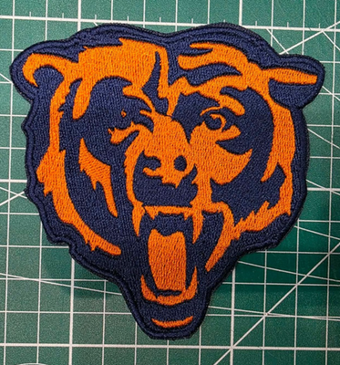 #ad #ad Chicago Bears 3quot; Iron Sew On Embroidered Football Logo NFL $4.29