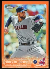 Corey Kluber 2015 Topps Chrome #78 ORANGE Refractor /25 Indians Guardians