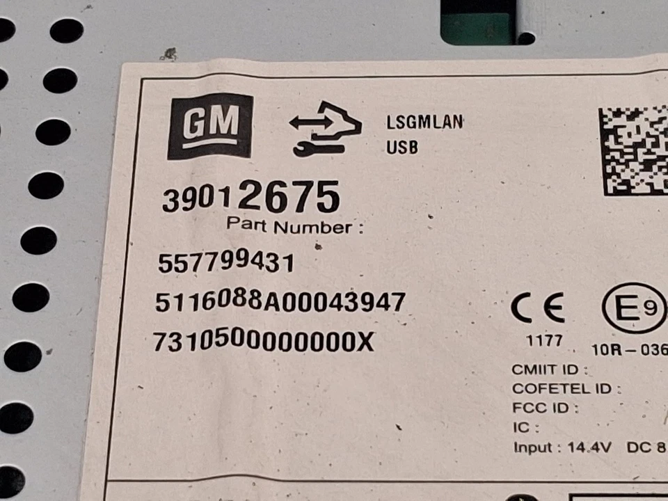 39012675 AUDIOSYSTEM / RADIO-CD / 557799431 / 5116088A00043947 / 2651820 FÜR OPE - Bild 2 von 4