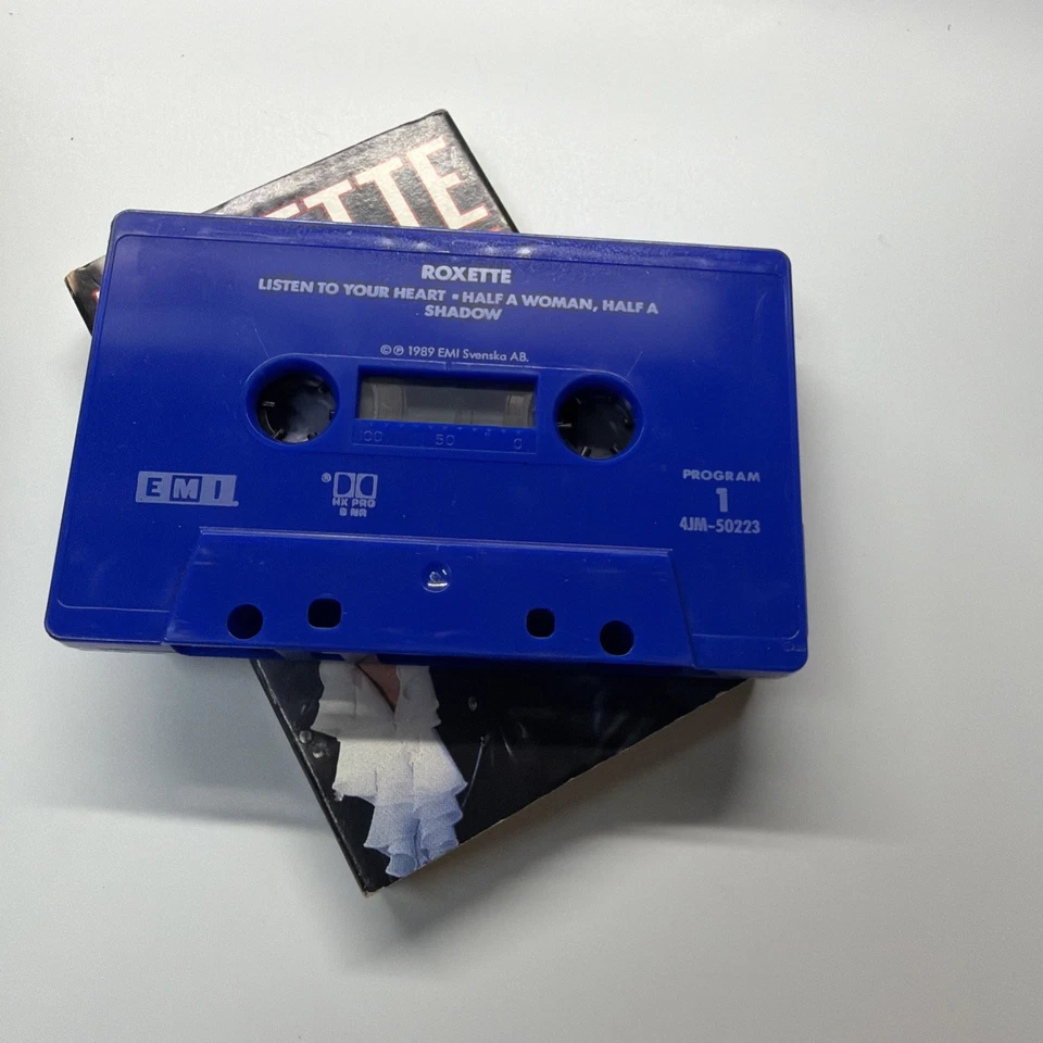 Roxette Listen To Your Heart b/w Half A Woman Half A Shadow Cassette Tape Single - Image 3 of 3
