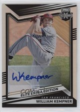 2022 Panini Elite Extra Edition Signatures William Kempner #106 Auto 1q9
