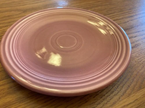 Vintage Fiestaware - 1950s 6" bread and butter plate in original rose (1951-59)