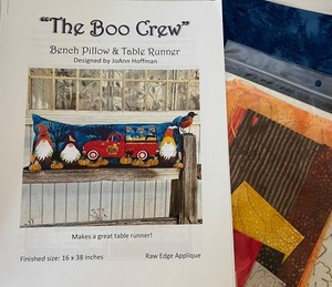 THE BOO CREW Quilt Kit - Designed by JoAnn Hoffman - 16" x 18" Pillow or Runner