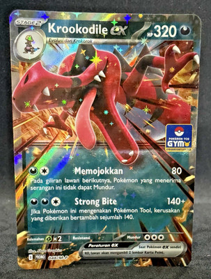 Pokémon TCG Indonesia Krookodile ex Gym Promo 048/M-P Damage | eBay