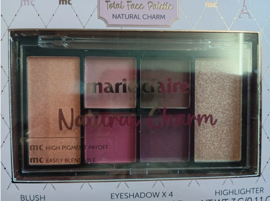 Marie Claire Paris Total Face Palette Natural Charm New Sealed - Image 2 of 3