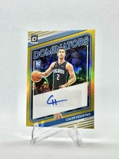 2022-23 Optic CALEB HOUSTAN #RDS-CHS Gold  SSP /10 Rookie RC Dominators Auto