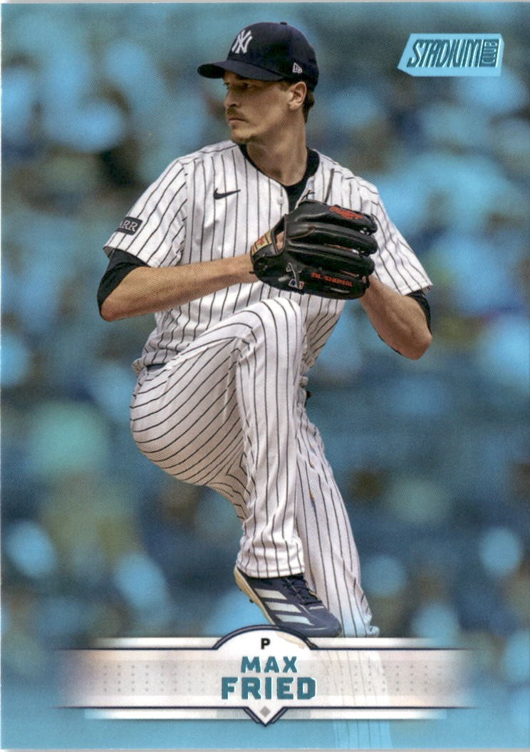 2025 Topps Stadium Club Max Fried #121 Light Blue Parallel Yankees