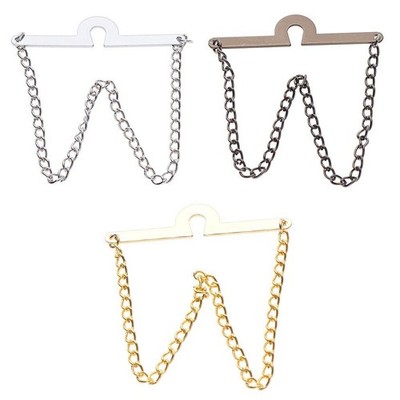 Fashion Single Loop Tie Tack Chains Necktie Links For