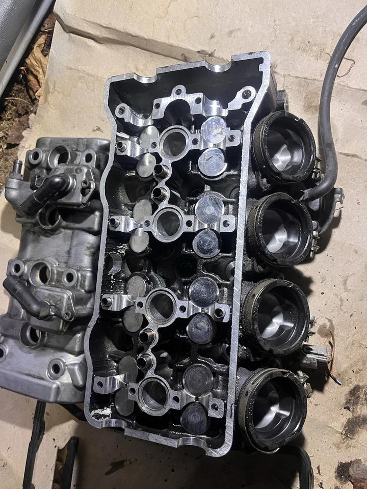 Kawasaki Ninja ZX6R ZX600P 2007 motor OEM extremo superior culata (leer descripción) Foto 4 de 4