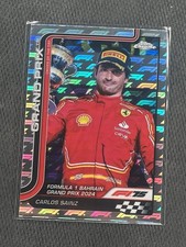 2025 Topps Chrome Formula 1 F1 Logo Fractor GP WInners #124 Carlos Sainz
