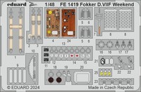 Eduard Accessories FE1419 - 1:48 Fokker D.Viif Weekend 1/48 Eduard - Neu
