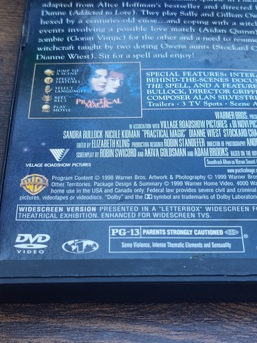 Practical Magic DVD 1999 Special Edition Nicole Kidman Snapcase Sandra Bullock - Picture 5 of 10