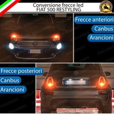 CONVERSIONE FRECCE LED FIAT 500 RESTYLING ANTERIORE + POSTERIORE CANBUS