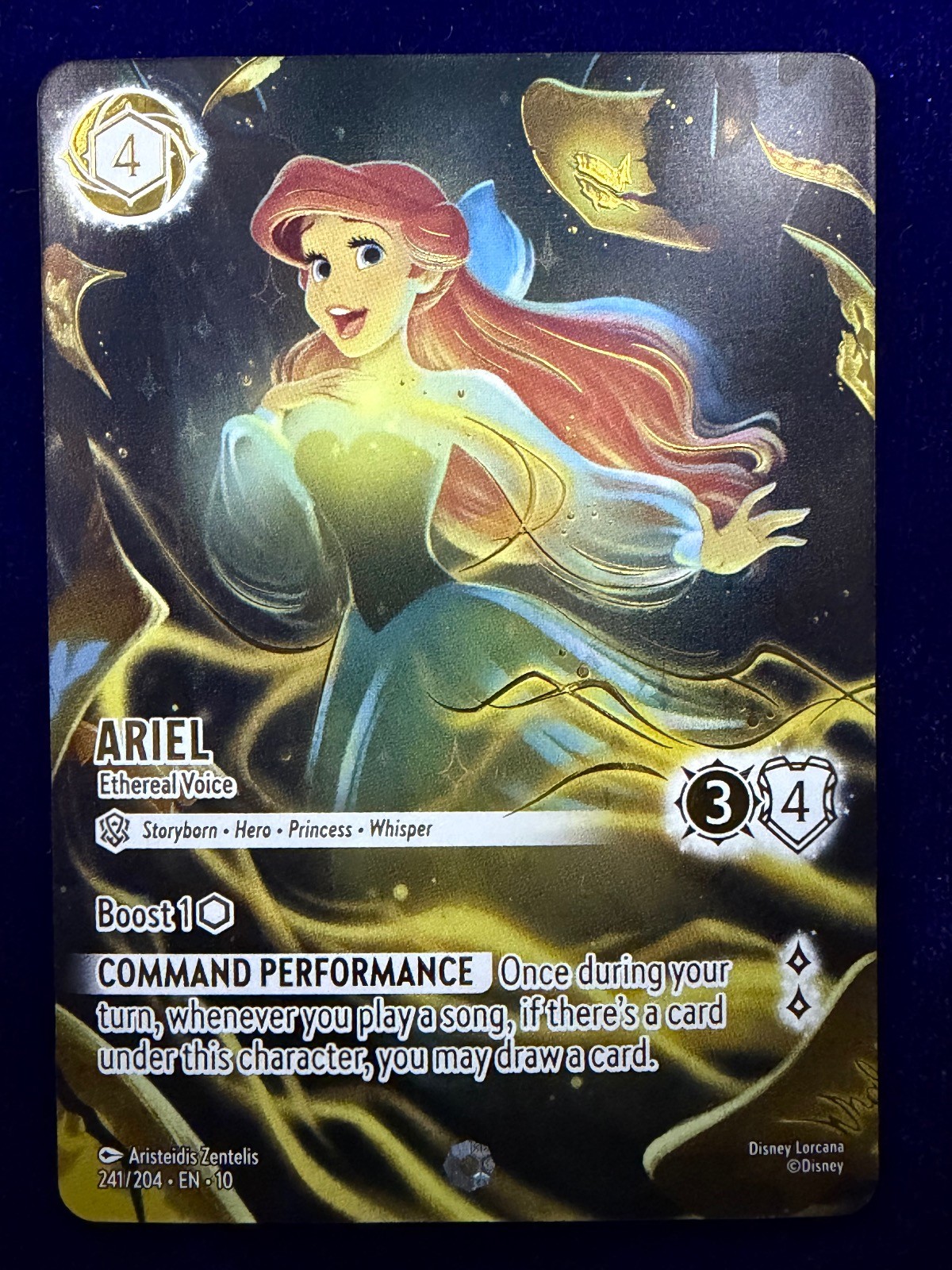 Ariel - Ethereal Voice (Iconic) 241/204 Whispers in the Well Lorcana Holo NM/M