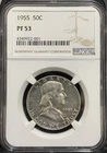 PF53 Low Grade PROOF 1955 PROOF Franklin Half Dollar NGC PF53 RARE