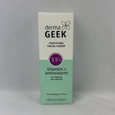 Derma Geek Fortifying Facial Serum 3.5 Vitamins  Antioxidants 1.3 fl oz