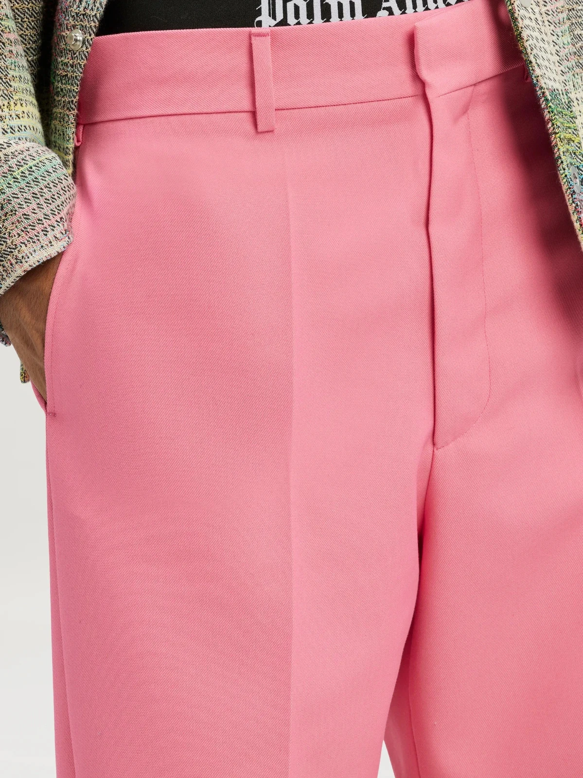 PALM ANGELS pantaloni sartoriali uomo Sonny gamba dritta taglia 52 US 38 nuovi senza etichette