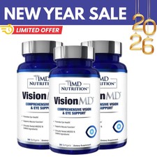3 pack MD Nutrition Vision MD Eye Vitamin CARMIS - Eye Supplement 30 Softgels.