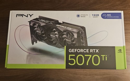 PNY NVIDIA GeForce RTX 5070 Ti OC Triple Fan Graphics Card 16GB GDDR7