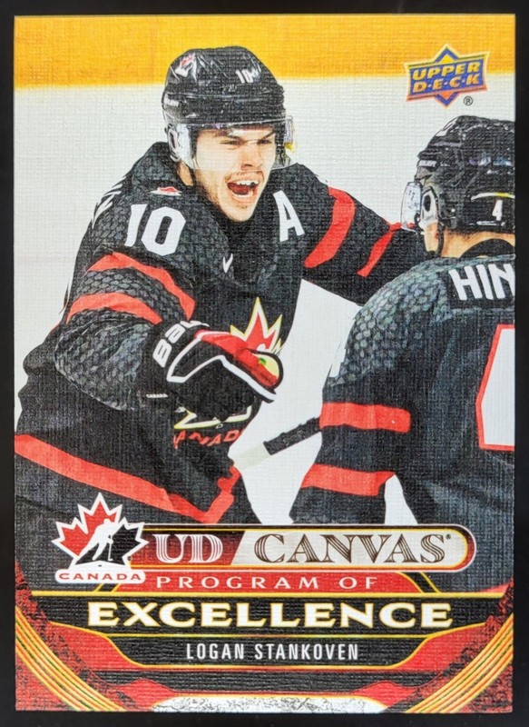 2024-25 Upper Deck Logan Stankoven UD Canvas Program of Excellence RC Canada KR2