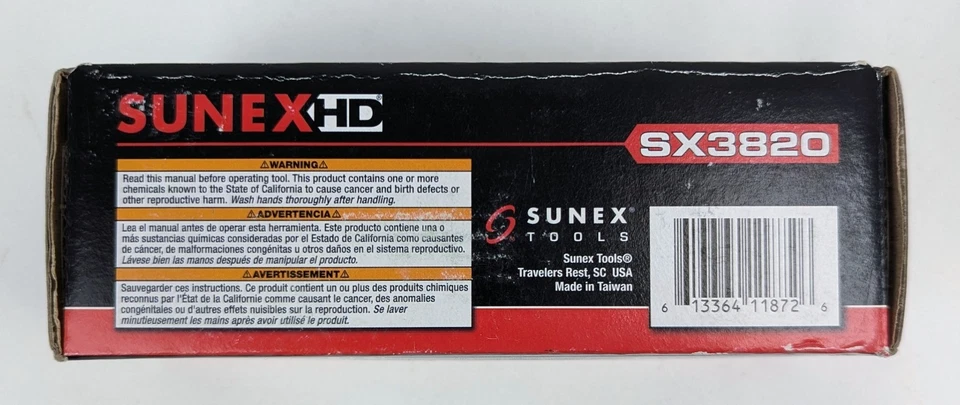 Sunex Tools - SX3820 - 1/4" catraca de ar resistente - Imagem 3 de 4