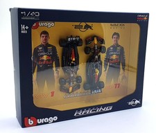 Burago 1/43 Scale 18-38099 - Red Bull F1 2X RB20 1 11 2024 Verstappen/Perez