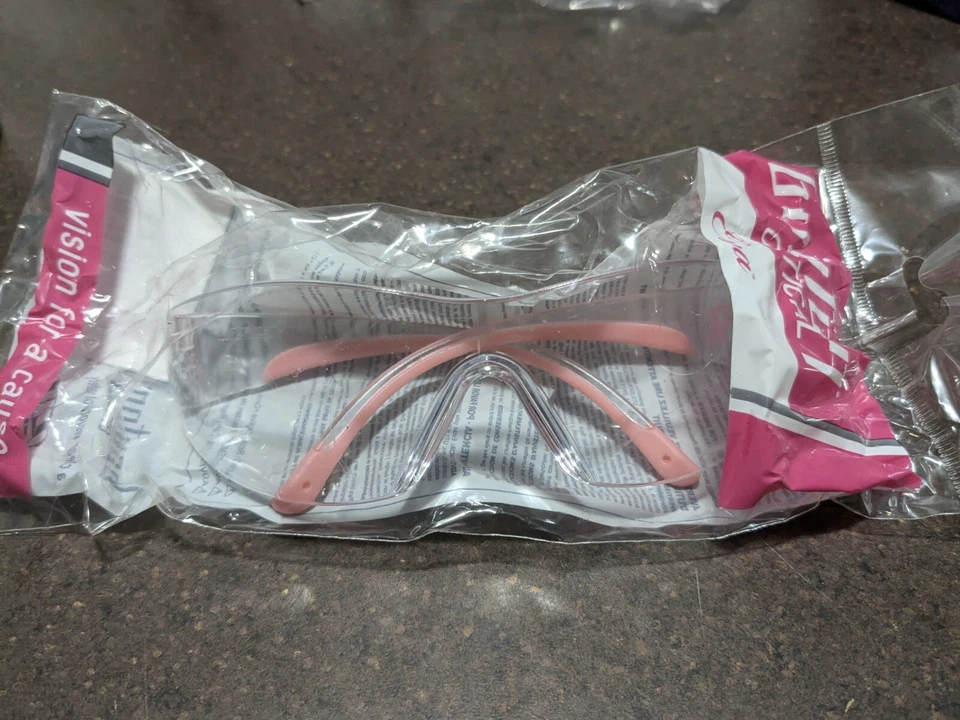 Nuevo Magid Bouton Óptico Rosa Eva Trabajo Antiarañazos Gafas de Seguridad Damas Foto 2 de 2