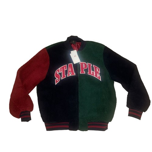 Jeff Staple Taubengrün Sherpa College Jacke Mehrfarbig Herren Größe Medium "