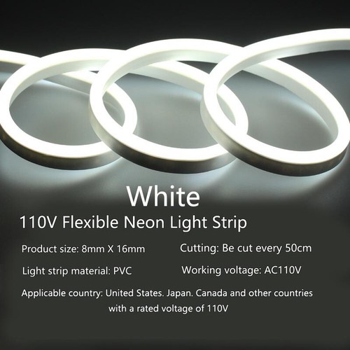 110V Neon LED Strip Light 2835 120LEDs/M Rain-Proof Flexible Tape Lights - Picture 15 of 23