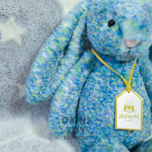 NEW Jellycat Bashful Luxe Bunny Azure MEDIUM Blue Soft Plush Toy AUTHENTIC Gift - 第 8/12 張圖片