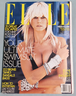 Elle Magazine May 2003-No Label- Heidi Klum on cover, Adrianna