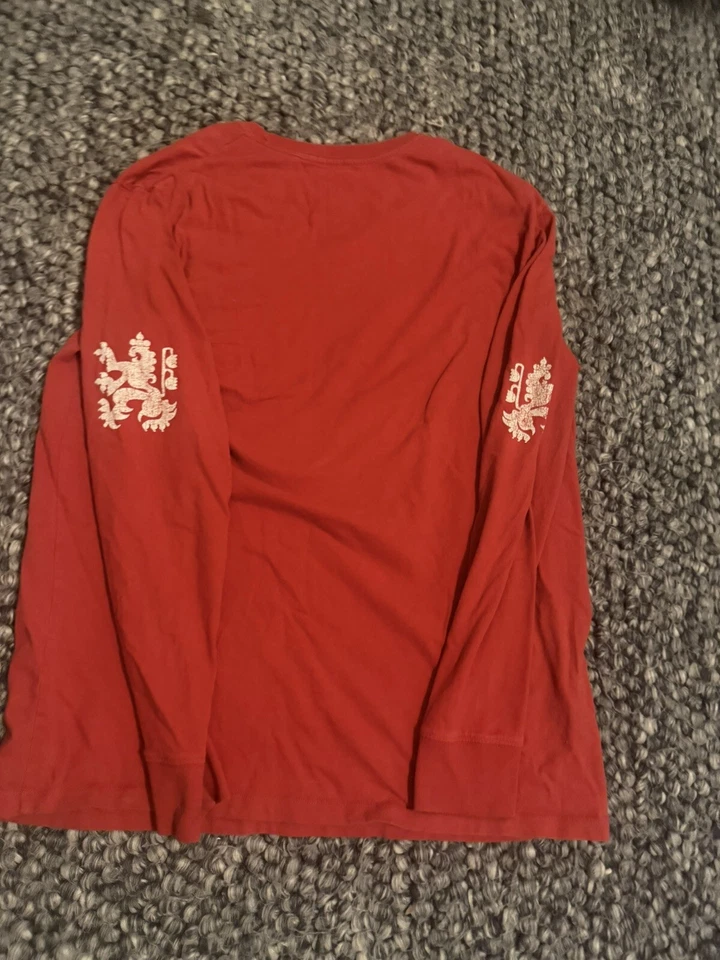 Cerveza Banquete Vintage Para Hombre Coors Rojo Marca Suerte Talla XL Manga Larga Foto 2 de 3