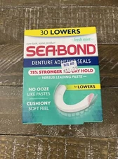 Sea Bond Denture Adhesive Seals 30 Lowers