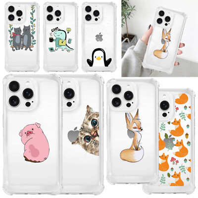 Shockproof TPU Case For Samsung A25 A35 A36 A56 iPhone 16 Pro 15 14 Lovely Cover
