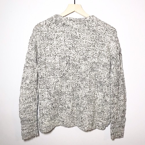 GAP Loose Knit Marled Sweater Gray Chunky Women’s Size XS - Bild 2 von 5