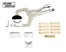 ElmerGuitar Hand Held Fret Press, w/ 9 Radius Inserts  4 Neck Cauls