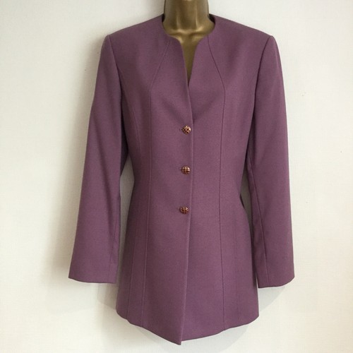 Ladies Blazer Jacket Size 12 Lilac 