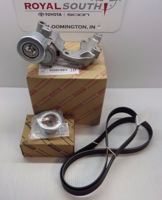 Toyota Highlander Rav4 Venza V6 Serpentine Drive Belt Kit Genuine OEM OE   