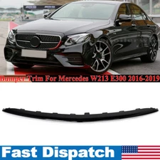 Black Bumper Face Bar Trim Molding Step Pad Front For Mercedes Benz W213 2016-19